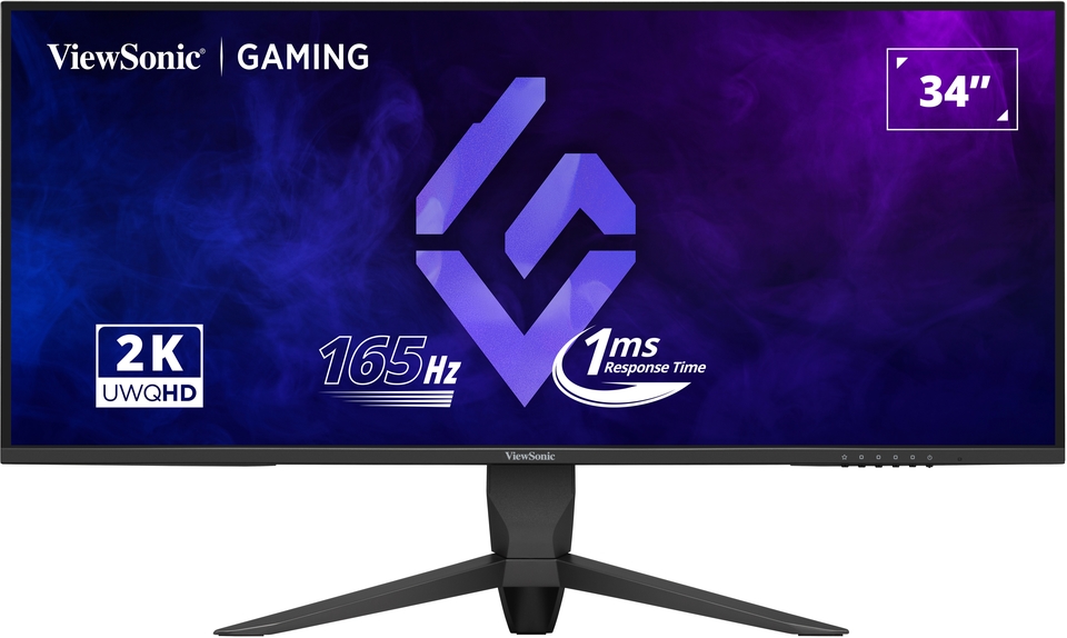 ViewSonic VX3480-2K-PRO 34” 165Hz UWQHD Gaming Monitor - ViewSonic